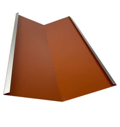 Kehlbleche 1 m lang Aluminium farbig 0,8 mm (groß, Rot RAL 8004) von Handel Hoffmann