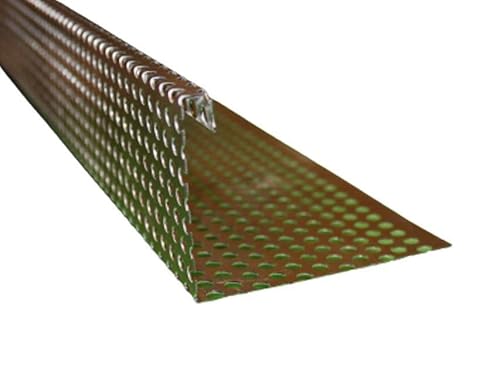 Kiesfangleiste Alu 1,0 mm stark 2 m lang Kiesleiste Zuschnitt 22 cm von Handel Hoffmann