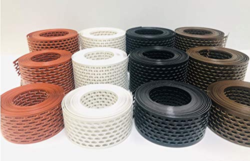 Lüftungsband Traufgitter PVC Lüftungsgitter Vogelschutz Vogelschutzgitter 5 m lang 100 mm breit, schwarz von Handel Hoffmann