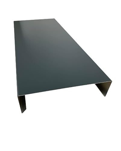 Mauerabdeckung 1 m lang Aluminium farbig 0,8 mm (mittel, Anthrazit RAL 7016) von Handel Hoffmann