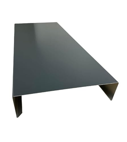 Mauerabdeckung 2 m lang Aluminium farbig 0,8 mm (groß, Anthrazit RAL 7016) von Handel Hoffmann