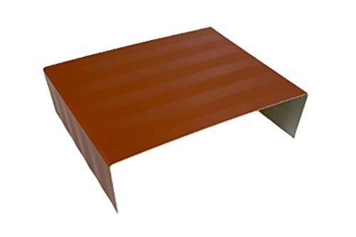 Mauerabdeckung Attika Blech UDS Verbinder Verbindungstück (Rot, Zuschnitt 33 cm) von Handel Hoffmann
