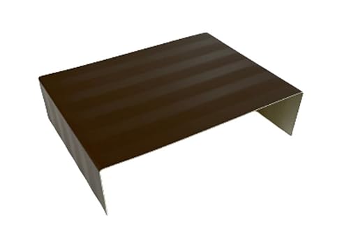 Mauerabdeckung Attika Blech UDS Verbinder Verbindungstück (Braun, Zuschnitt 50 cm) von Handel Hoffmann