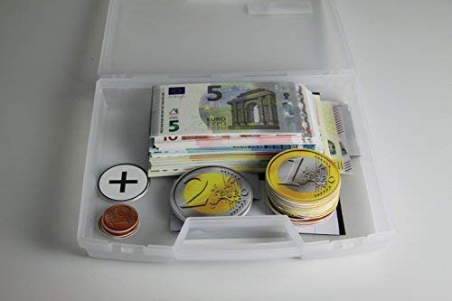 Euro - Rechengeld, magn. 37 Scheine / 57 Münzen / 6 Rechenzeichen im Koffer von Handelsagentur Sieboldt