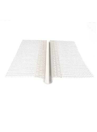 10 Stab Dehnfugenprofil "E-Form" 180° 200 cm = 20 m Putzprofil Fassade mit Gewebe WDVS von Handelskönig