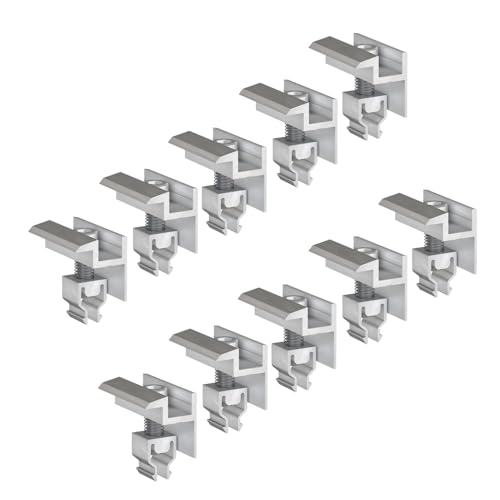 10x Handelskönig Endklemme "Klickfix" silber zur Befestigung von Solarmodulen mit einer Rahmenhöhe von 30 - 40 mm 10x Handelskönig Endklemme "Klickfix" silber zur Befestigung von Solarmodulen mit einer Rahmenhöhe von 30 - 40 mm von Handelskönig