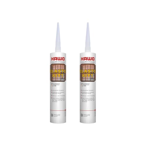 2x KAWO Elastokitt Fensterkitt nussbraun RAL 8011-310 ml Dichtkitt Reperaturkitt Kitt wartungsfrei von Handelskönig