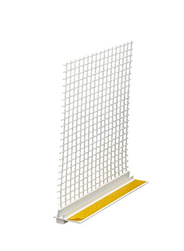 30x Handelskönig Anputzleiste 6 mm mit Gewebe je 260 cm = 78 lfdm APU Anputzleiste 6mm Putzleiste Einputzleiste Fensterprofil Fensterleiste Anputzleiste 6mm mit Gewebe von Handelskönig