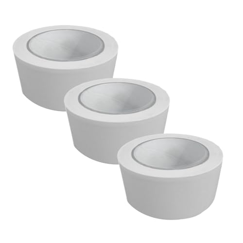 3x Handelskönig PVC-Schutzband weiß 50 mm x 33 m glatt Klebeband Putzerband Putzband von Handelskönig