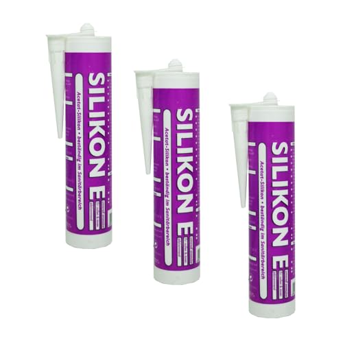 3x Silikon Fugendicht Transparent 310 ml Silicon Dichtstoff Dehnungsfugen Wilckens Kartusche essigvernetzend von Handelskönig