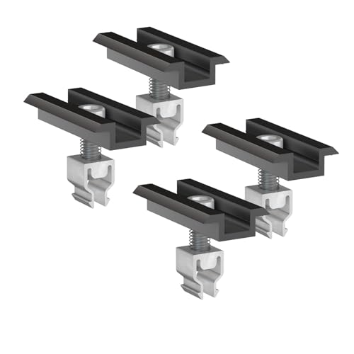 4x Handelskönig Mittelklemme "Klickfix" schwarz zur Befestigung von Solarmodulen mit einer Rahmenhöhe von 30 - 40 mm 4x Handelskönig Mittelklemme "Klickfix" schwarz zur Befestigung von Solarmodulen mit einer Rahmenhöhe von 30 - 40 mm von Handelskönig