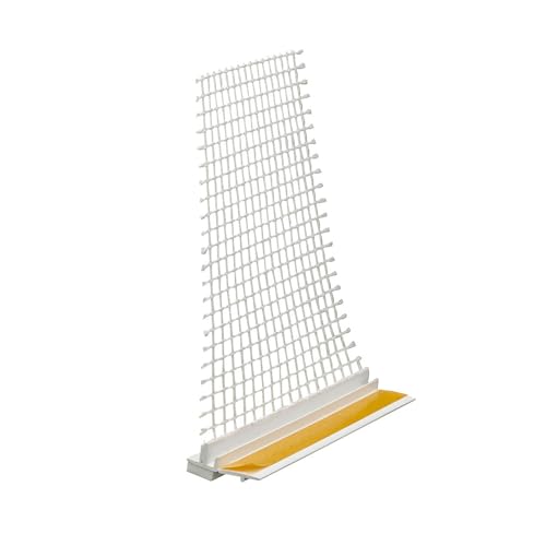 5x Handelskönig Anputzleiste mit Gewebe 9 mm je 200 cm = 10 lfdm PVC Putz Laibungsprofil Fensterleiste mit Armierungsgewebe 5x Handelskönig Anputzleiste mit Gewebe 9 mm je 200 cm = 10 lfdm PVC Putz Laibungsprofil Fensterleiste mit Armierungsgewebe von Handelskönig