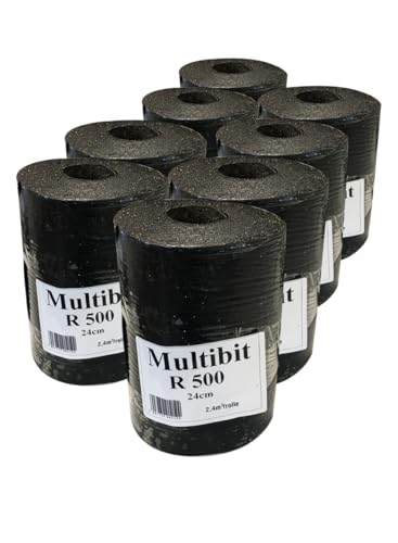 8x Handelskönig Mauersperrbahn R500 besandet 24 cm Bitumen Isolierpappe Isolierung Mauersperre Speerbahn von Handelskönig