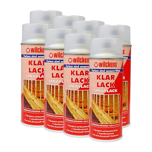 8x Wilckens Lackspray Klarlack Seidenglanz 400 ml Sprühlack Korrosionsschutz Spray Lack von Handelskönig