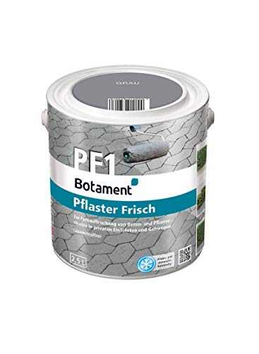 Handelskönig Botament Pflaster Frisch Betonlasur grau 2,5 l Pflasterfrisch Lasur Bodenfarbe Farbauffrischung außen Betonfarbe für Pflastersteine von Handelskönig