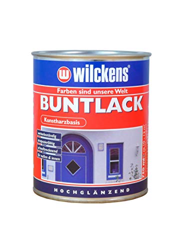 Buntlack hochglänzend Hellelfenbein - RAL 1015 2,5 l Lack Kunstharz Wilckens ca. 35 m² Innen Außen wetterbeständig Farblack Lackfarbe von Handelskönig