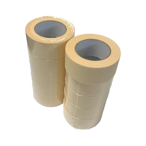Handelskönig 10x Feinkrepp Profi 50 mm x 50 m Malerkrepp Abklebeband Kreppband zum Abkleben bei Malerarbeiten in Profi-Qualität von Handelskönig