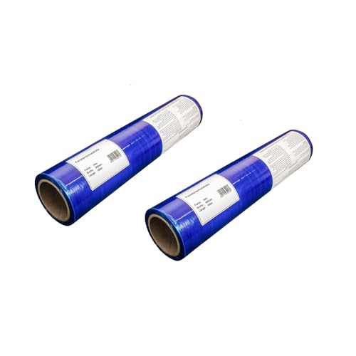 Handelskönig 2 x Malerfolie Schutzfolie blau Abdeckfolie 100 cm x 100 m Fensterschutzfolie Folie Oberfächenschutzfolie für Innen- und Außen rückstandsfrei abziehbar von Handelskönig
