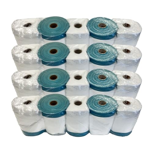 Handelskönig 20 x Gewebe-Masker 1400 mm x 20 m UV-Band Abklebeband Abdeckfolie Klebeband Folie Klebefolie UV stabil Folienklebeband Gewebeklebeband von Handelskönig