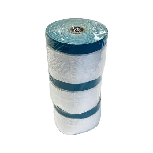 Handelskönig 3 x Gewebe-Masker 300 mm x 20 m UV-Band Abklebeband Abdeckfolie Klebeband Folie Klebefolie UV stabil Folienklebeband Gewebeklebeband von Handelskönig