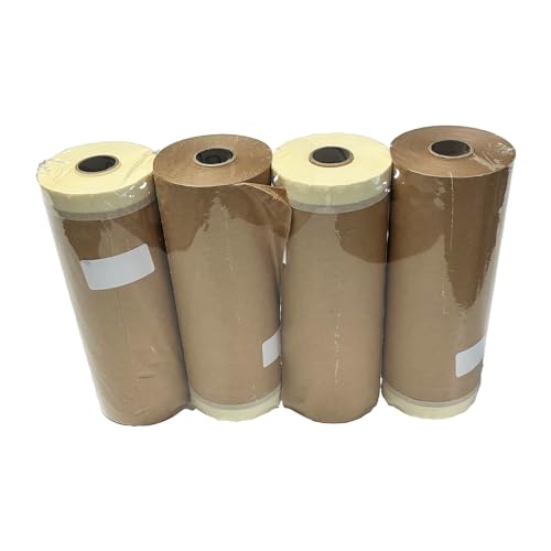 Handelskönig 4x Papier-Masker 300 mm x 20 m Krepp-Masker Abdeckpapier Abdeckband Folie Band Tape von Handelskönig