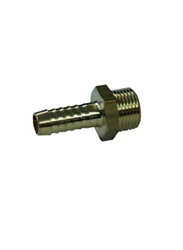 Handelskönig Messing-Tülle 9mm mit 3/8" AG Außengewinde Tülle Feinputzgerät Feinputz von Handelskönig