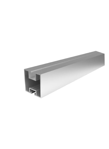 Handelskönig Montageschiene für Solarmodule 2,4 m Silber P2 Solar Schiene Solarschiene Solarprofil Montageschiene 240 cm, 40 x 40 mm Aluminiumprofil von Handelskönig