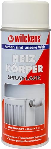 Heizkörper Lackspray weiß seidenmatt 400 ml Wilckens ca. 2 m² Spraylack Kunstharzbasis Boiler Rohre Radiator von Handelskönig