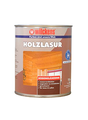 Holzlasur LF ca 32 m² Lasur Teak 2,5 l Holzanstrich seidenglanz Wilckens Innen Außen von Handelskönig