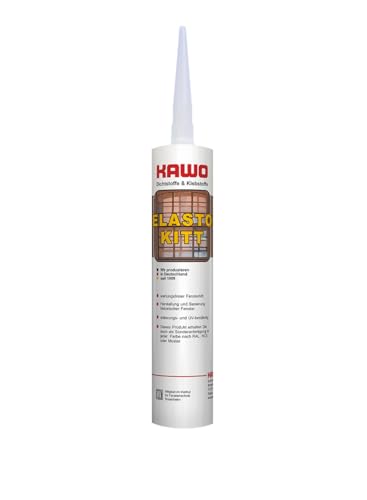 KAWO Elastokitt Fensterkitt 310 ml Dichtkitt Reperaturkitt Kitt wartungsfrei tannengrün RAL 6009 von Handelskönig