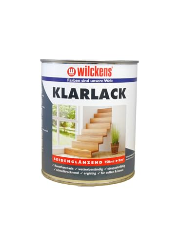 Klarlack seidenglänzend 750 ml ca. 13 qm/Liter Innen Außen Lack Decklack Wilckens Versiegelung Holz wetterbeständig von Handelskönig