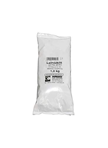 Handelskönig Leinölkitt Ölkitt 1 kg Leinkitt Fensterkitt 1000 g beige Reparaturkitt Holzfenster von Handelskönig