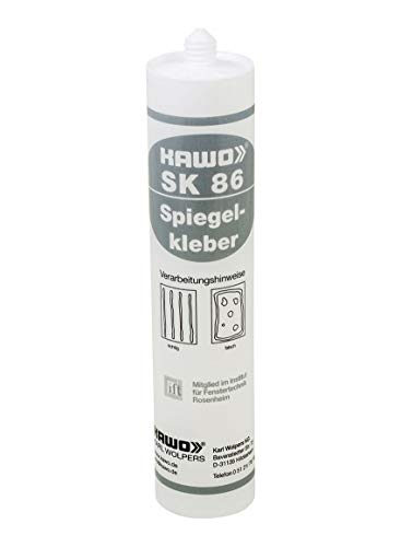 Handelskönig SK 86 Spiegelkleber 310 ml weiß Kartuschenkleber für Glas von Handelskönig
