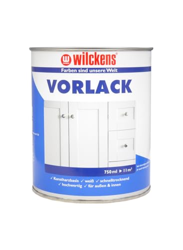 Vorlack weiß 750 ml ca. 14 m² / Liter Wilckens Lack Innen Außen Grundanstrich Holz Metall von Handelskönig