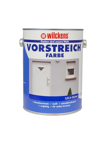 Vorstreichfarbe weiß 2,5 l ca. 12 m² / Liter Farbe Innen Außen Zwischenanstrich Voranstrich Wilckens von Handelskönig