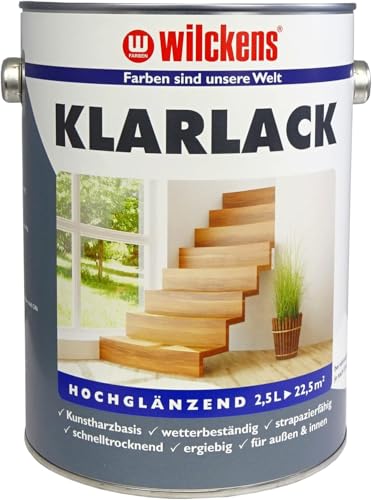 Wilckens Klarlack hochglänzend 750 ml Lack Decklack Kunstharzlack Kunstharz-Klarlack Lackfarbe von Handelskönig