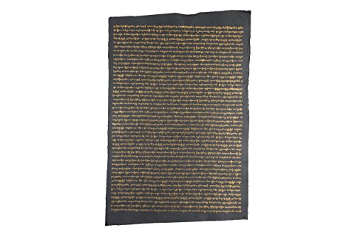 Khmer-Schrift-Kunstdruck, buddhistische Schutzformeln, Maulbeerpapier handgeschöpft, 80x55cm, (Khmer Numerologie) von Handelsturm