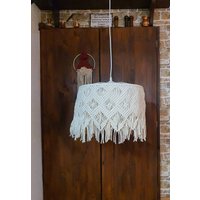Lampe Makramee Denkenleuchte von HandemadeKreativ