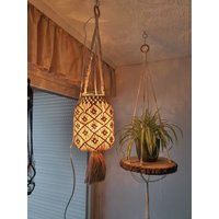 Lampe Makramee Handmade Lampe Makramee Handmade von HandemadeKreativ