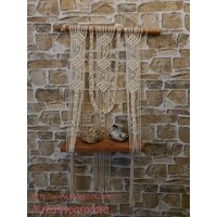 Wandbehang Regal Makramee von HandemadeKreativ