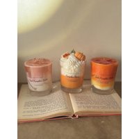 Pumpkin Spice Duftkerze Im Glas/Iced Latte Herbst Kerzen Kürbis Handgemachte Halloween Deko von HandgemachtByJules