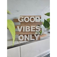 Good Vibes Only | Deko-Schild Wanddeko Spruch-Schild Good Vibes Only | Deko-Schild Wanddeko Spruch-Schild von HandgemachtbySaskia
