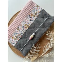 Wickeltasche, Windeltasche, Blumen , Boho, Babygeschenk, Windelclutch, Geschenk Zur Geburt, Windeltasche Mit Name von Handgemachtesmitlieb