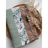 Wickeltasche, Windeltasche, Blumen , Boho, Babygeschenk, Windelclutch, Geschenk Zur Geburt, Windeltasche Mit Name von Handgemachtesmitlieb
