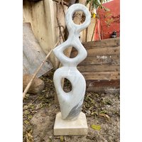 Marmor Skulptur | Kunstwerk Sammlerstücke Wohndekor Raumdeko Geburtstagsgeschenk Jubiläum von HandicraftArtisan