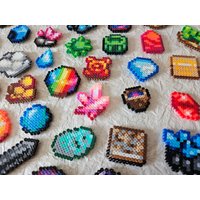 stardew Valley Mineral Magnete - Mining Mini Perler Beads von HandicraftyLivNLea