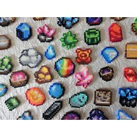 stardew Valley Mineral Magnete - Mining Mini Perler Beads von HandicraftyLivNLea