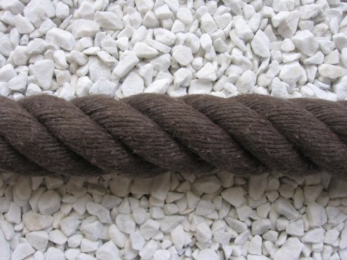 Handlaufseil Absperrseil Treppenseil Handlauf Seil Ø 38-40mm Fb. braun - Preis per Meter Seil von Handlaufseil 40mm braun