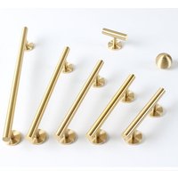 Goldene Messing Ziehen Möbel Schrankgriff Einstellung Zimmer Schublade Kleiderschrank Griff Hause Wohnen Schrankknopf Und Griff-A315 von HandleandKnobstores