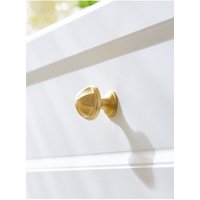 Messing Schrankknopf Massives Hutknopf Schublade Goldgriff Schranktür Ziehen Einloch-Garderobenknopf Möbelgriff Für Zuhause-F07 von HandleandKnobstores